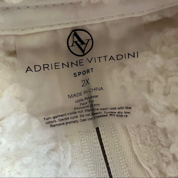 Adrienne Vittadini Sport Teddy Quarter ZIP Pullover Jacket - Picture 10 of 11